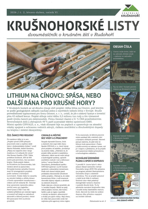Krušnohorské listy : čtvrtletník o krušném žití v Rudohoří
