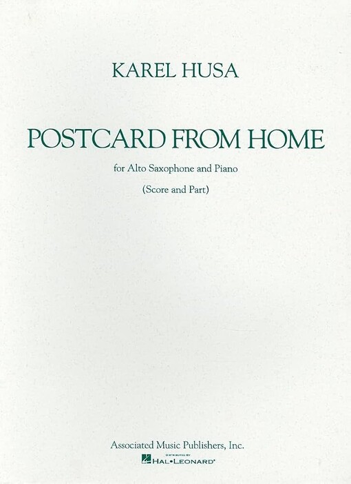 Postcard from home :for Alto Saxophone and Piano : (Score and Part)