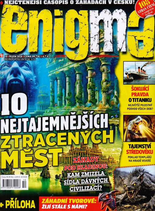 Enigma : záhadné události - tajná společenství - nevysvětlitelné úkazy - paranormální jevy - konspirační teorie