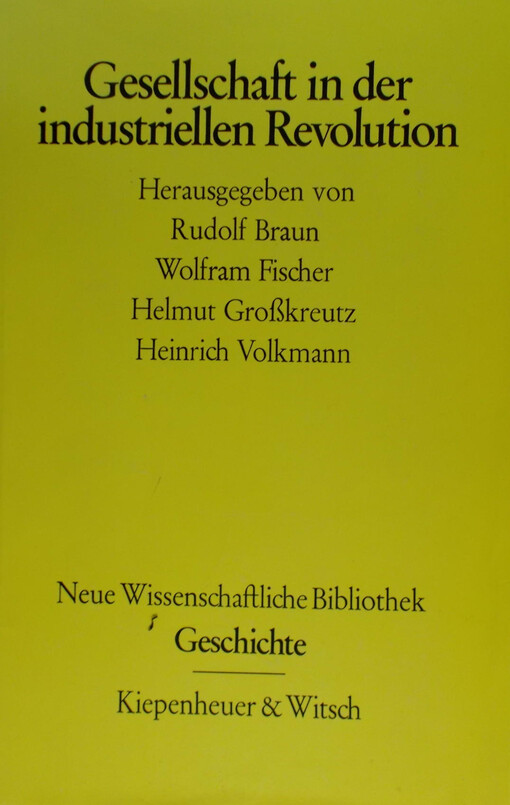 Gesellschaft in der industriellen Revolution