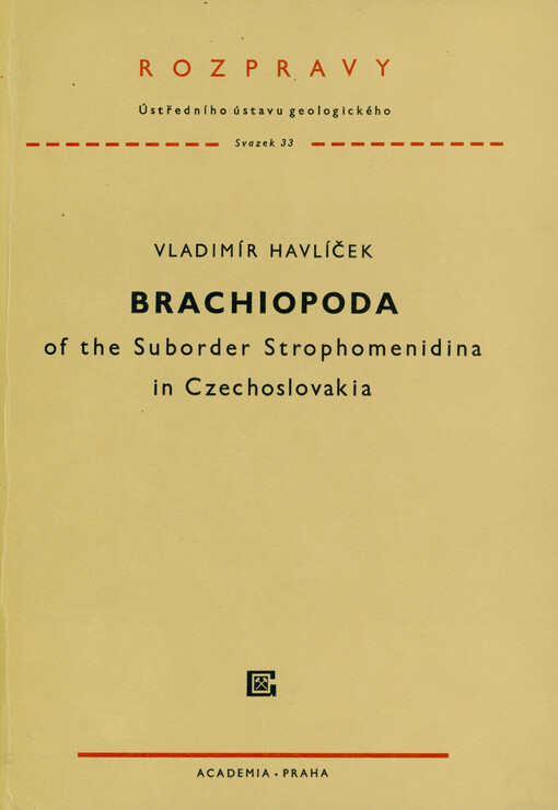 Brachiopoda of the Suborder Strophomenidina in Czechoslovakia