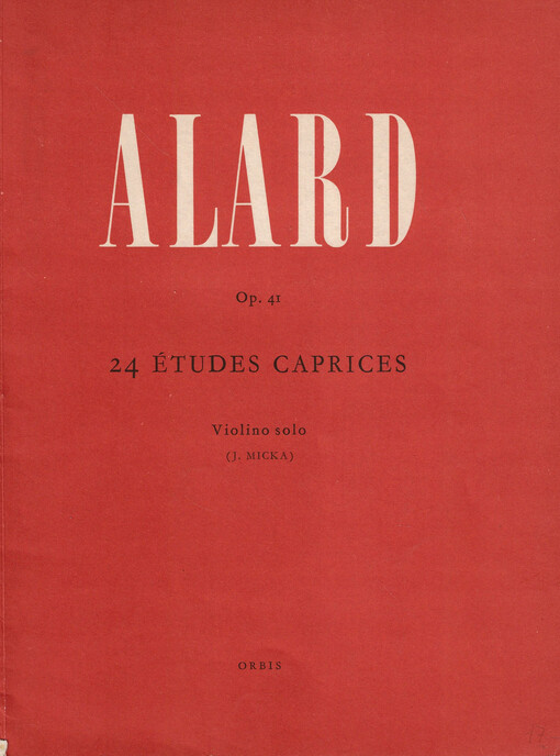 24 études caprices op. 41 : violino solo