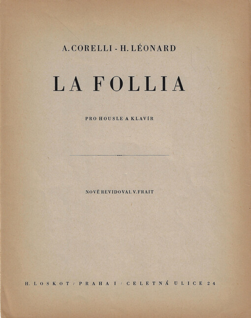 La follia pro housle a klavír