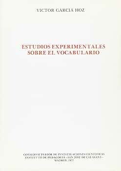 Estudios experimentales sobre el vocabulario