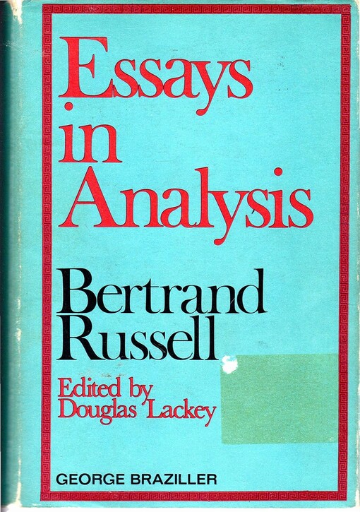 Essays in analysis