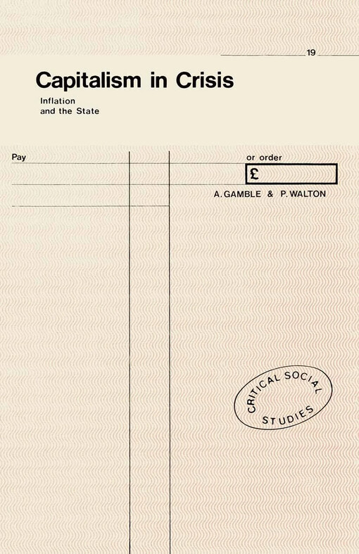 Capitalism in Crisis :Inflation and the State