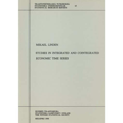Studies in integrated and cointegrated economic time series