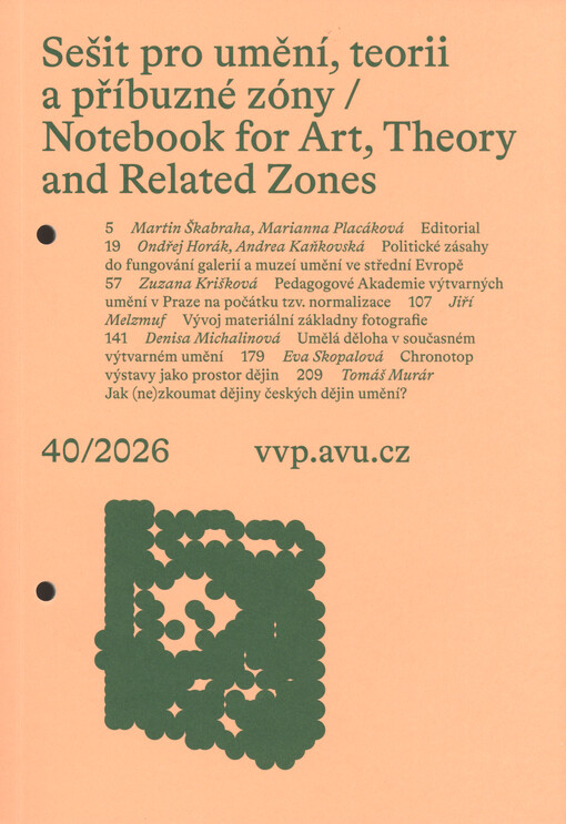 Sešit pro umění, teorii a příbuzné zóny = Notebook for art, theory and related zones