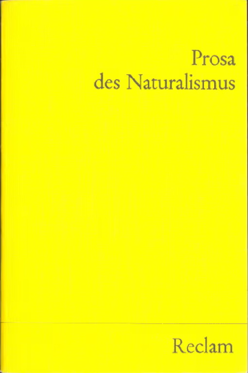 Prosa des Naturalismus