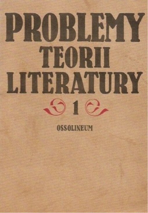 Problemy teorii literatury