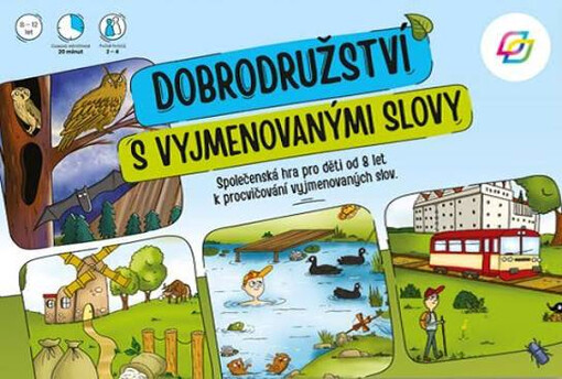 Dobrodružství s vyjmenovanými slovy : společenská hra pro děti od 8 let k procvičování vyjmenovaných slov