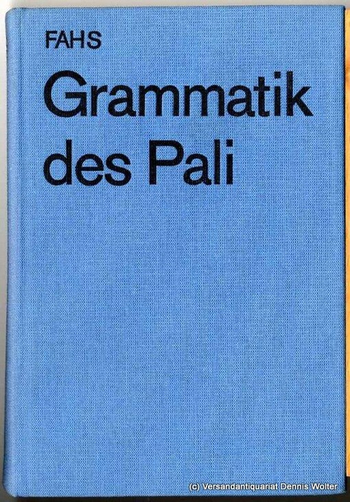 Grammatik des Pali