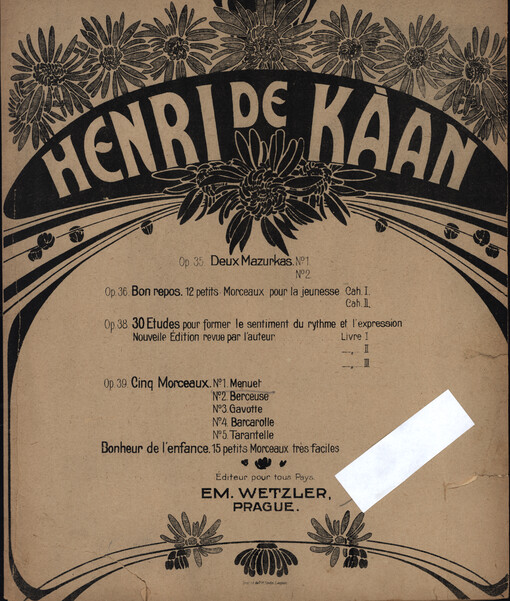 Cinq morceaux. Op. 39, No. 1., Menuet