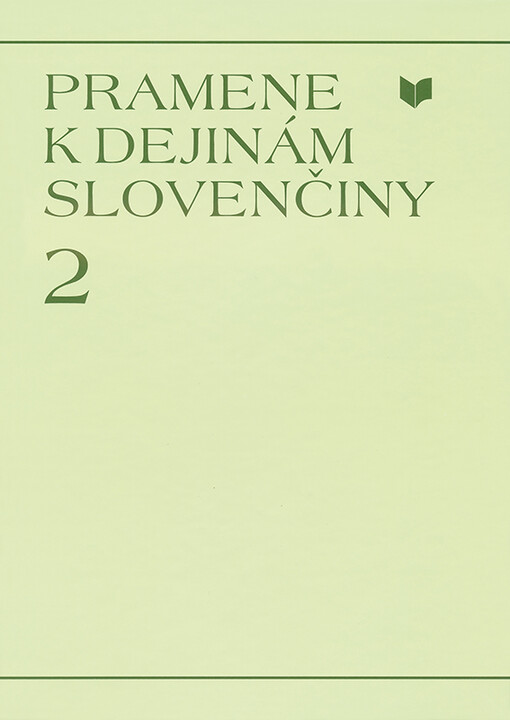 Pramene k dejinám slovenčiny.2