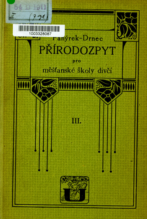 Panýrkův Přírodozpyt pro měšťanské školy dívčí : třetí stupeň