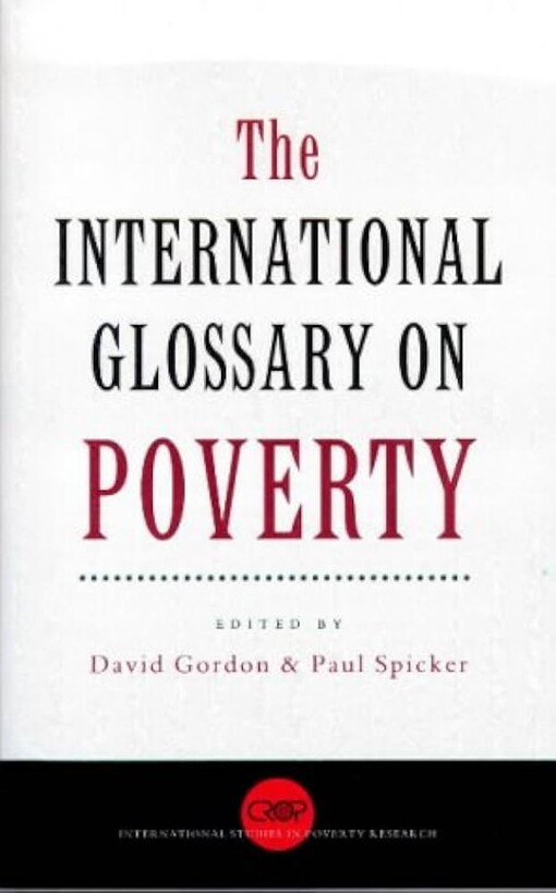 The international glossary on poverty