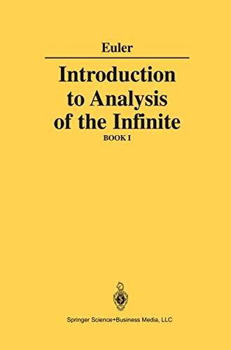 Introduction to analysis of the infinite.Book I