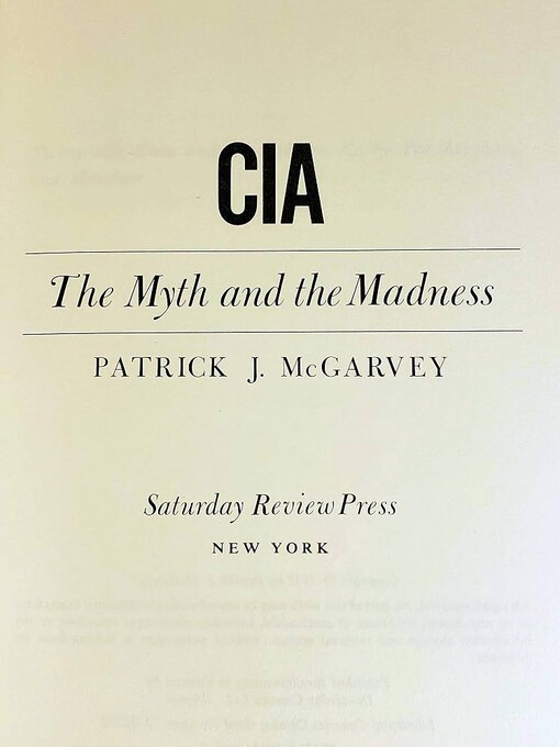 CIA :the myth and the madness