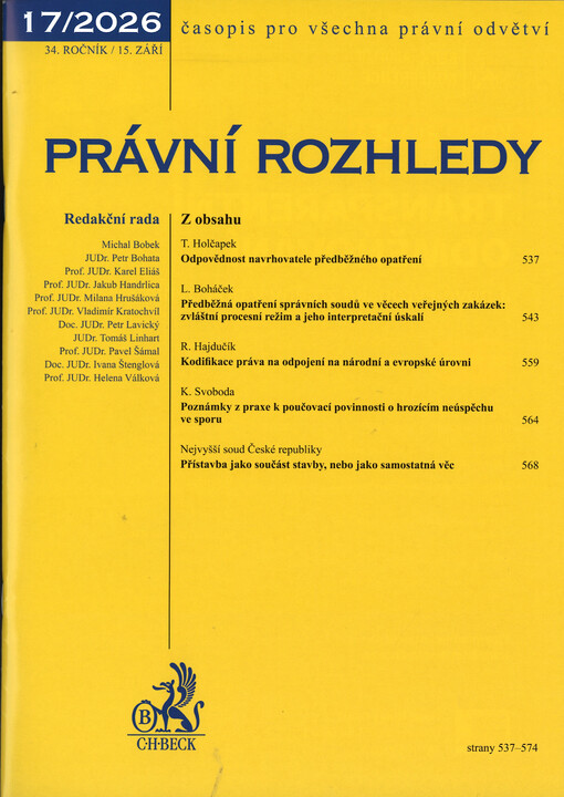 Právní rozhledy : časopis pro všechna právní odvětví