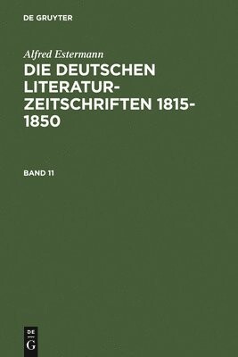 Die deutschen Literatur-Zeitschriften 1850-1890 :Bibliographien : Programme