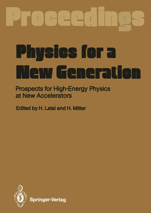 Physics for a new generation :prospects for high-energy physics at new accelerators
