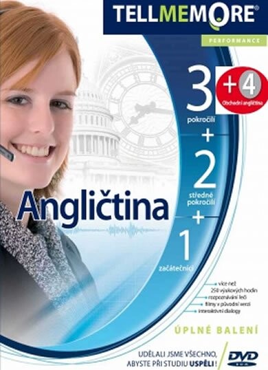 Tell me More Angličtina verze 8.0 (sada 1–4) - DVD - ROM