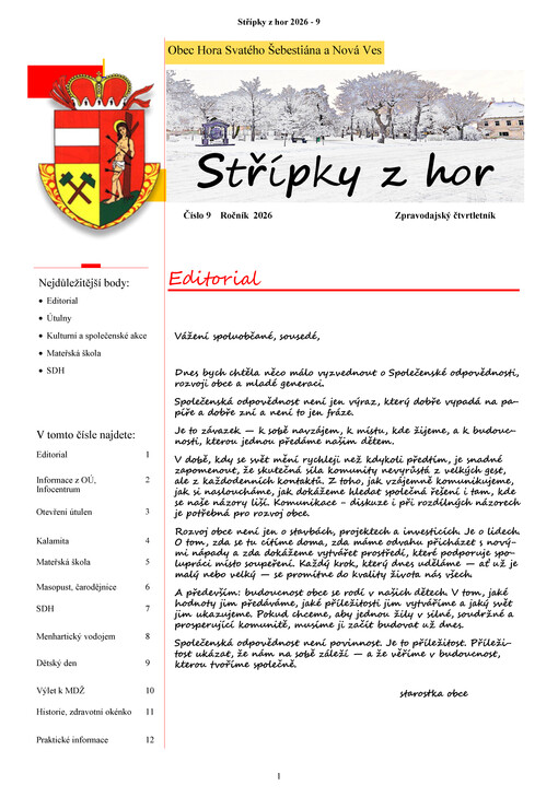 Střípky z hor : zpravodajský čtvrtletník