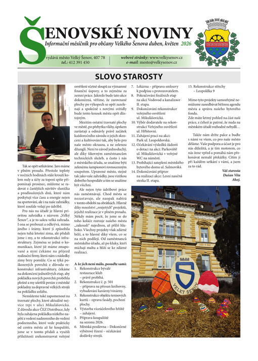 Šenovské noviny : měsíčník pro občany Velkého Šenova
