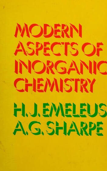 Modern aspects of inorganic chemistry
