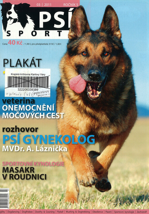 Psí sporty : agility - dogdancing - dogfrisbee - dostihy & coursing - flyball - mushing & dogtrekking - pasení - sportovní kynologie - záchranáři