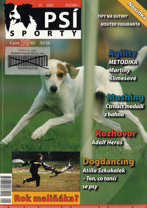 Psí sporty : agility - dogdancing - dogfrisbee - dostihy & coursing - flyball - mushing & dogtrekking - pasení - sportovní kynologie - záchranáři