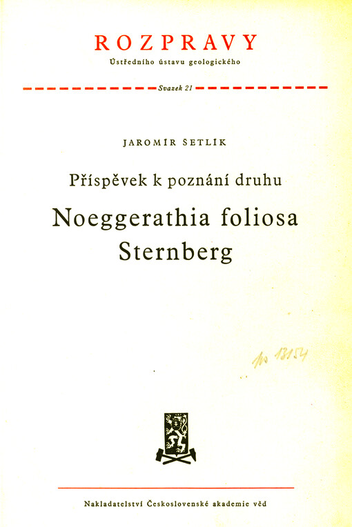 Příspěvek k poznání druhu Noeggerathia foliosa Sternberg