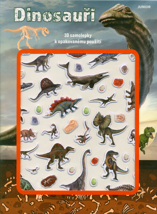 Dinosauři : 3D samolepky k opakovanému použití
