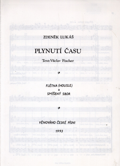 Plynutí času : flétna (housle) a smíšený sbor