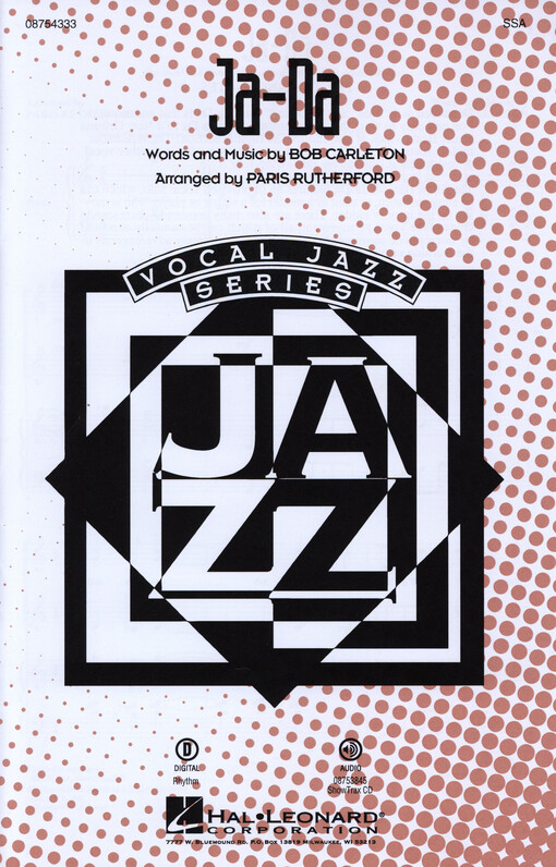 Ja-da : For SSA and Piano with Optional Instrumental Accompaniment