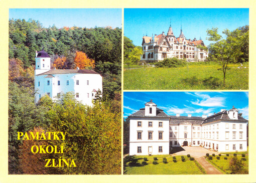 Památky okolí Zlína : hrad Malenovice : zámek Lešná : zámek Vizovice