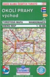 Okolí Prahy - východ turistická mapa 1:50^000