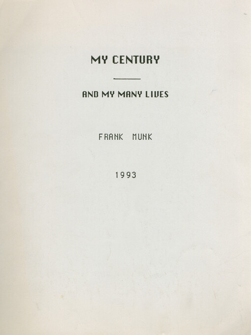 My century and my many lives