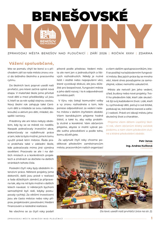 Benešovské noviny : Informační list městského úřadu
