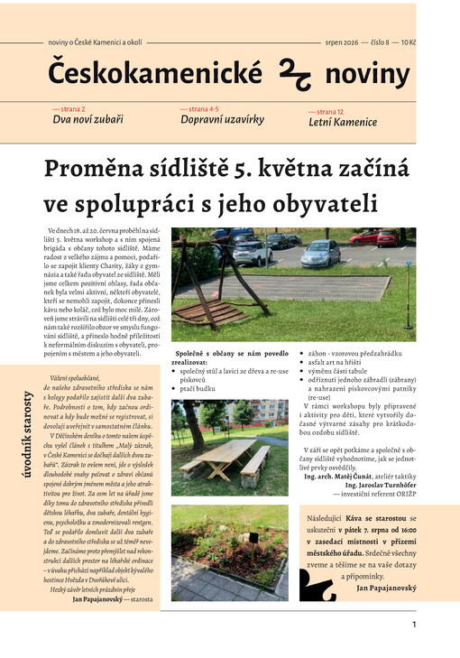 Českokamenické noviny : informační list Městského úřadu