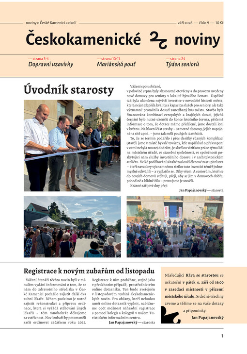 Českokamenické noviny : informační list Městského úřadu