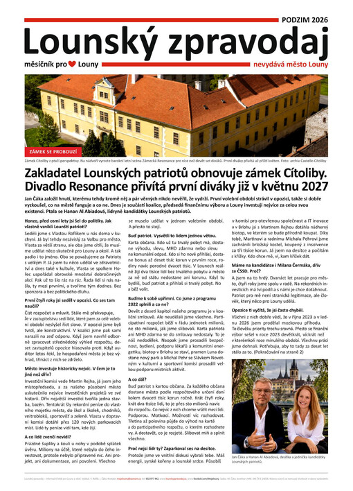 Lounský zpravodaj : měsíčník pro Louny