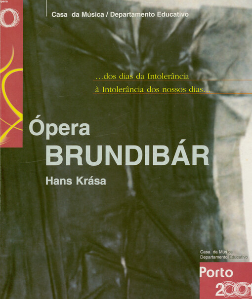 Ópera Brundibár : Hans Krása : ...dos dias da Intolerância à Intolerância dos nossos dias