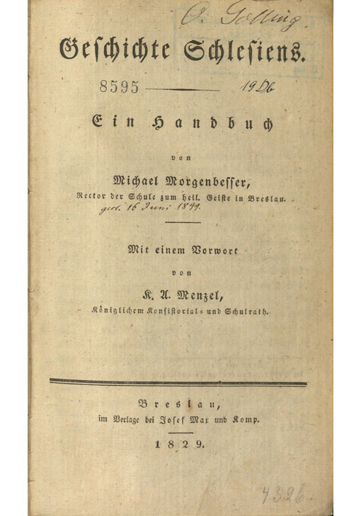Geschichte Schlesiens : Ein Handbuch