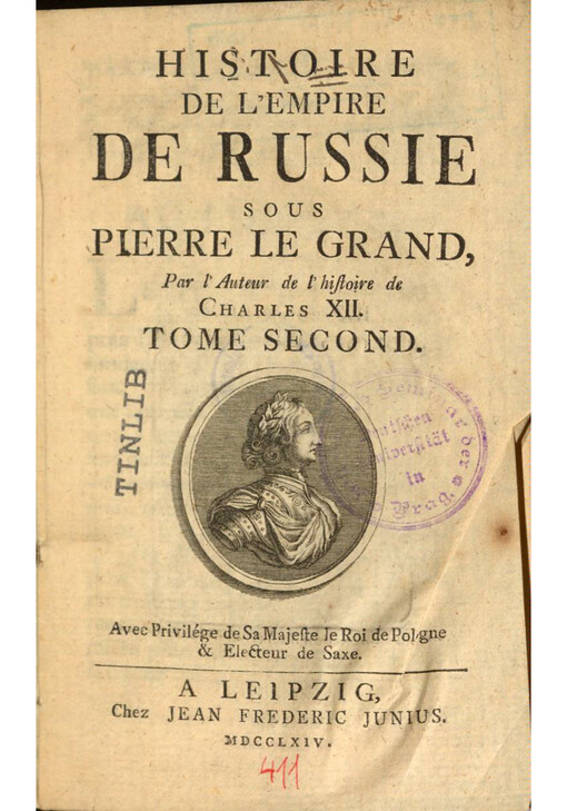 Histoire de l'empire de Russie sous Pierre le grand. Tome second