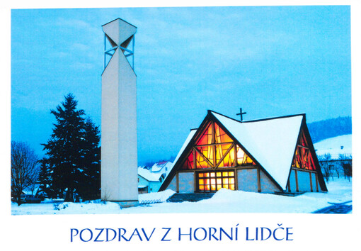 Pozdrav z Horní Lidče : Kostel sv. Václava