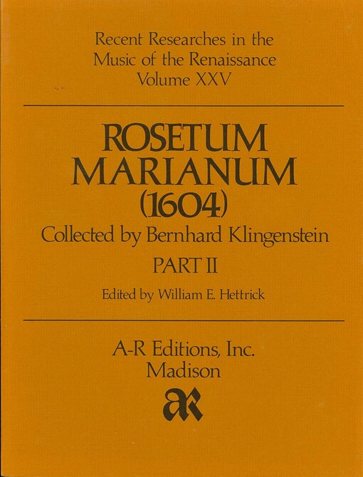 Rosetum Marianum (1604)Part 1
