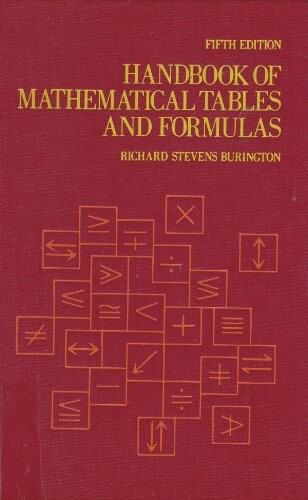 Handbook of mathematical tables and formulas