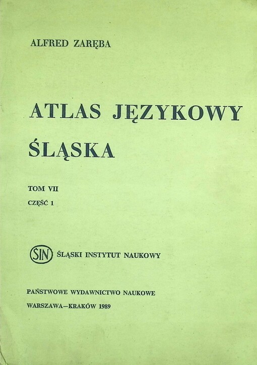 Atlas językowy Śląska.Tom 7Wykazy i komentarze do map 1251-1500