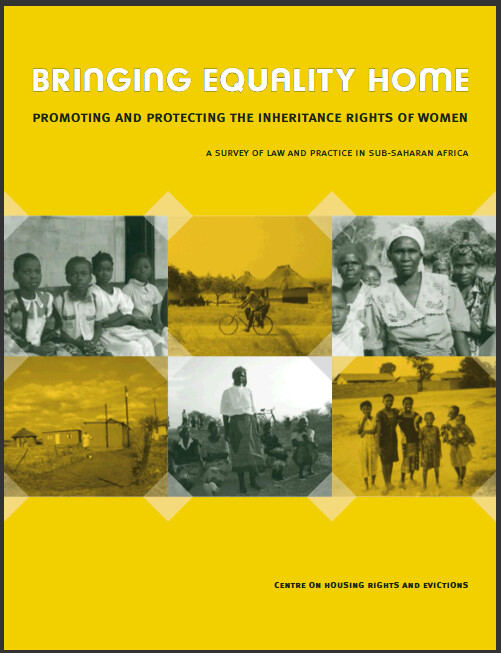 Bringing equality home :promoting and protecting the inheritance rights of women : a survey of law and practise in Sub-Saharan Africa